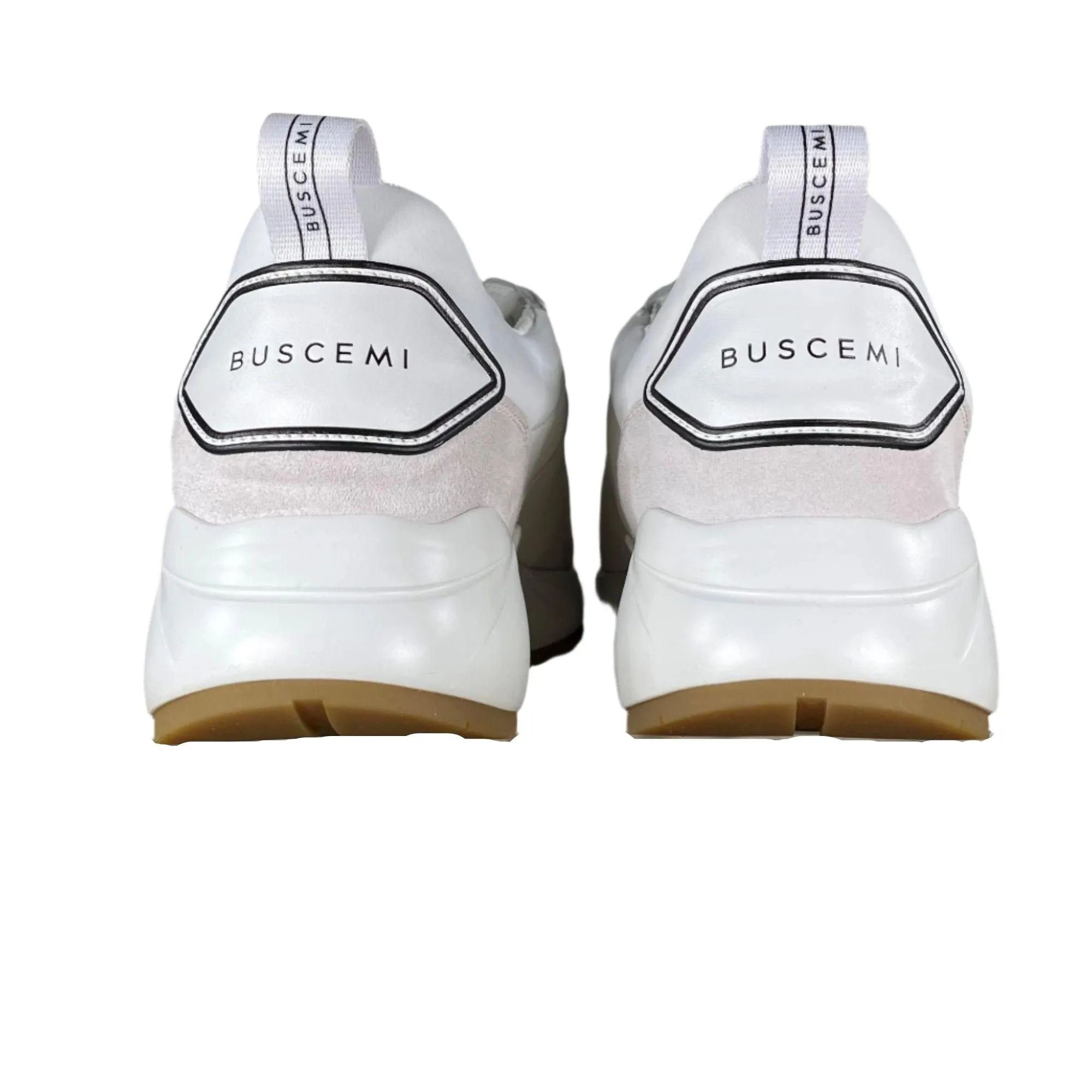 Buscemi Men's Ventura White Leather Sneakers