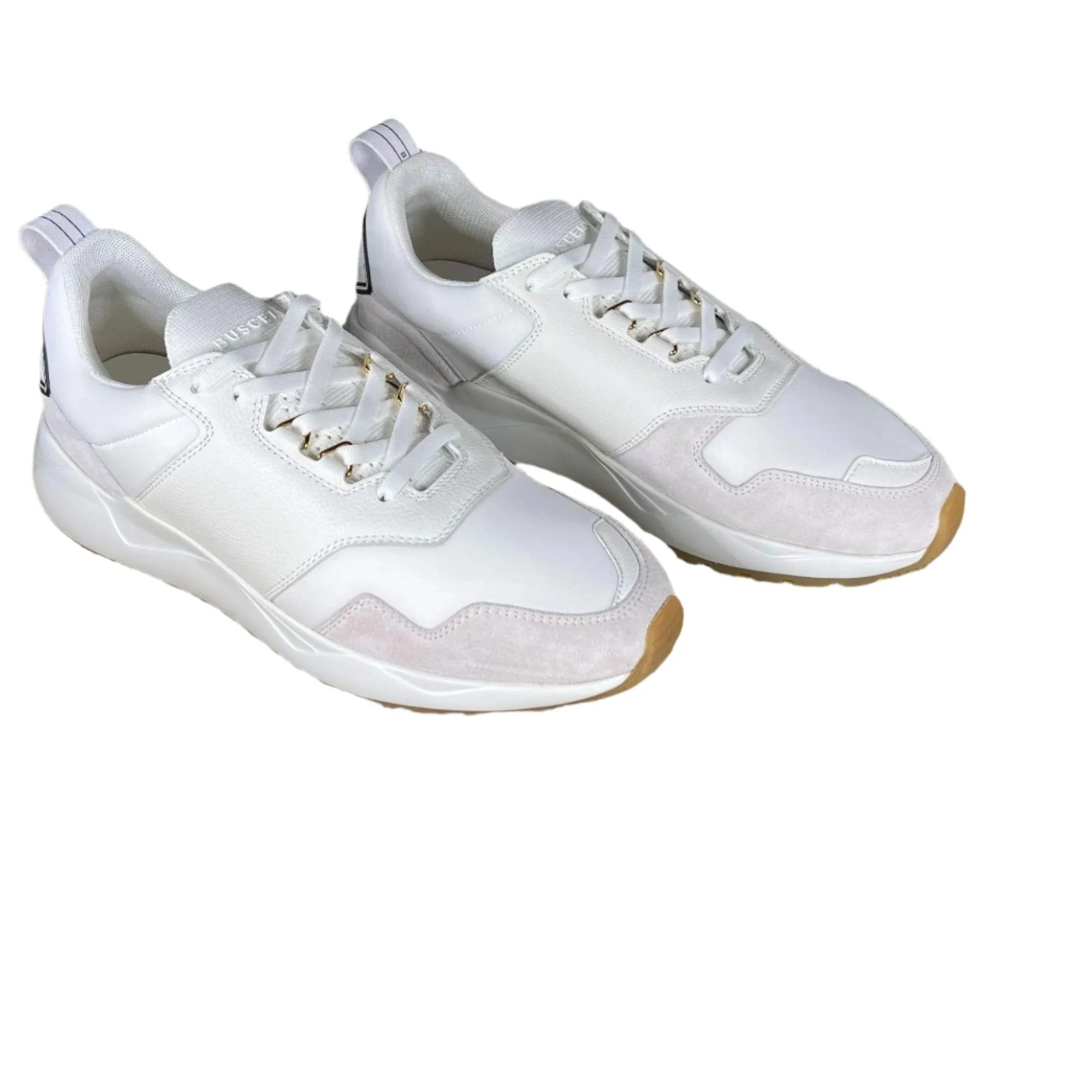 Buscemi Men's Ventura White Leather Sneakers