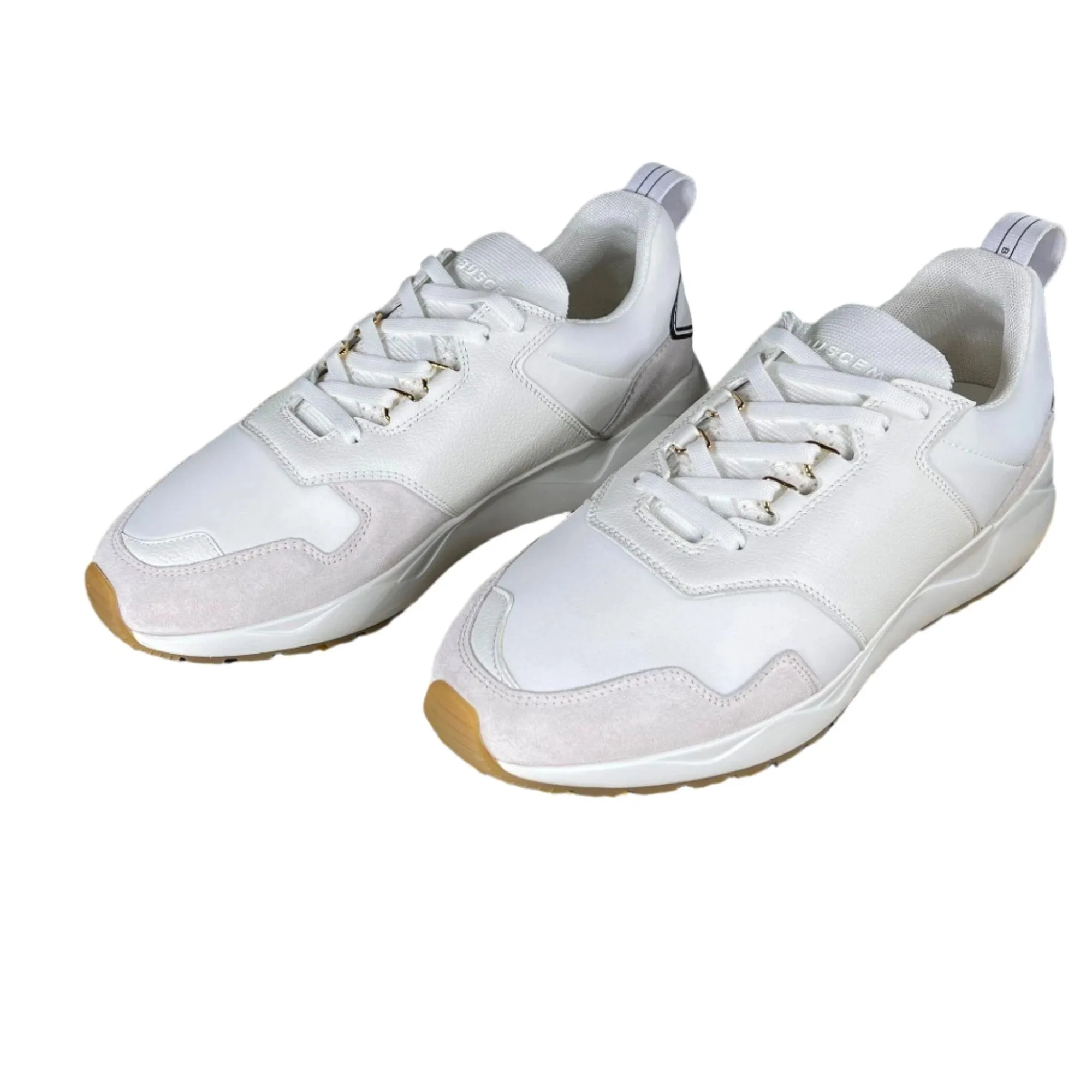 Buscemi Men's Ventura White Leather Sneakers