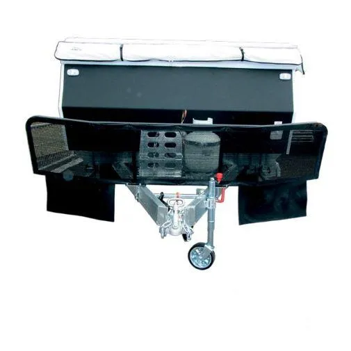Caravan Stone Shield with Mesh 3Pce Black (2310mm x 500mm)