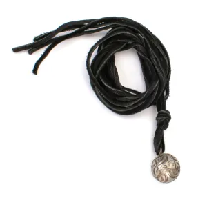 Carved Pearl Suede Wrap