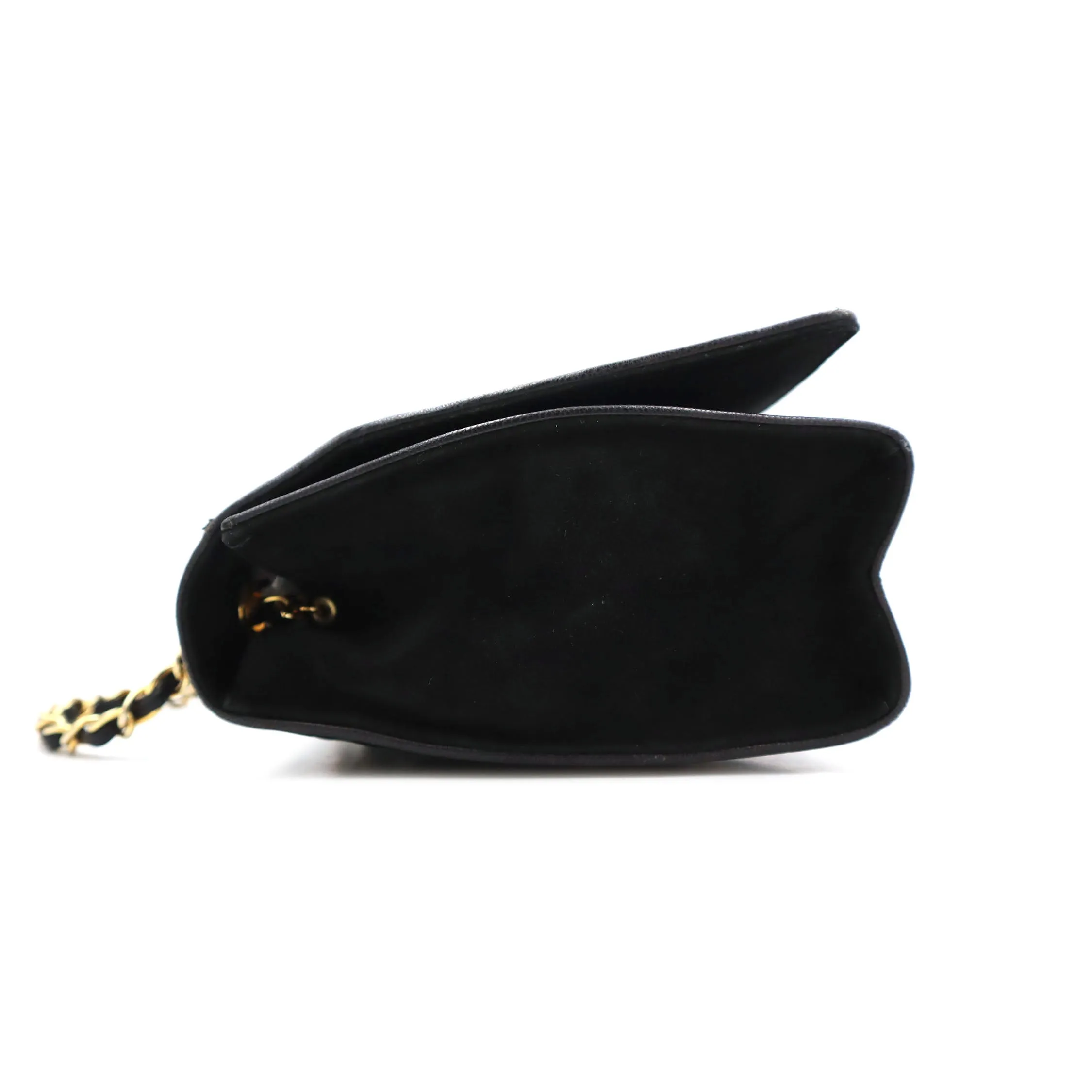 Chanel Suede Quilted Full Flap Chain Shoulder Bag 1149684