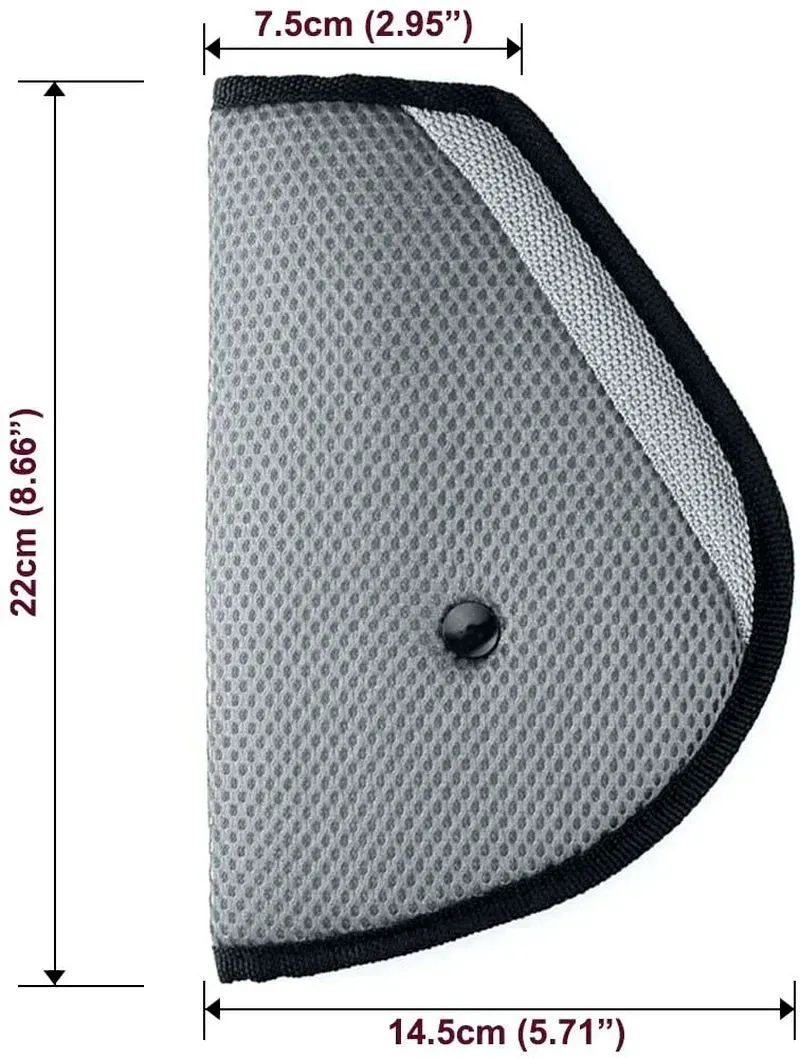 Child Car Seat Belt Cover Mesh Breathable Seatbelt Adjustable Triangle Protective Case For Baby Safety Children Belts Pad Clips