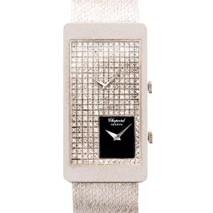Chopard White Gold Onyx & Diamond Watch, by Kutchinsky