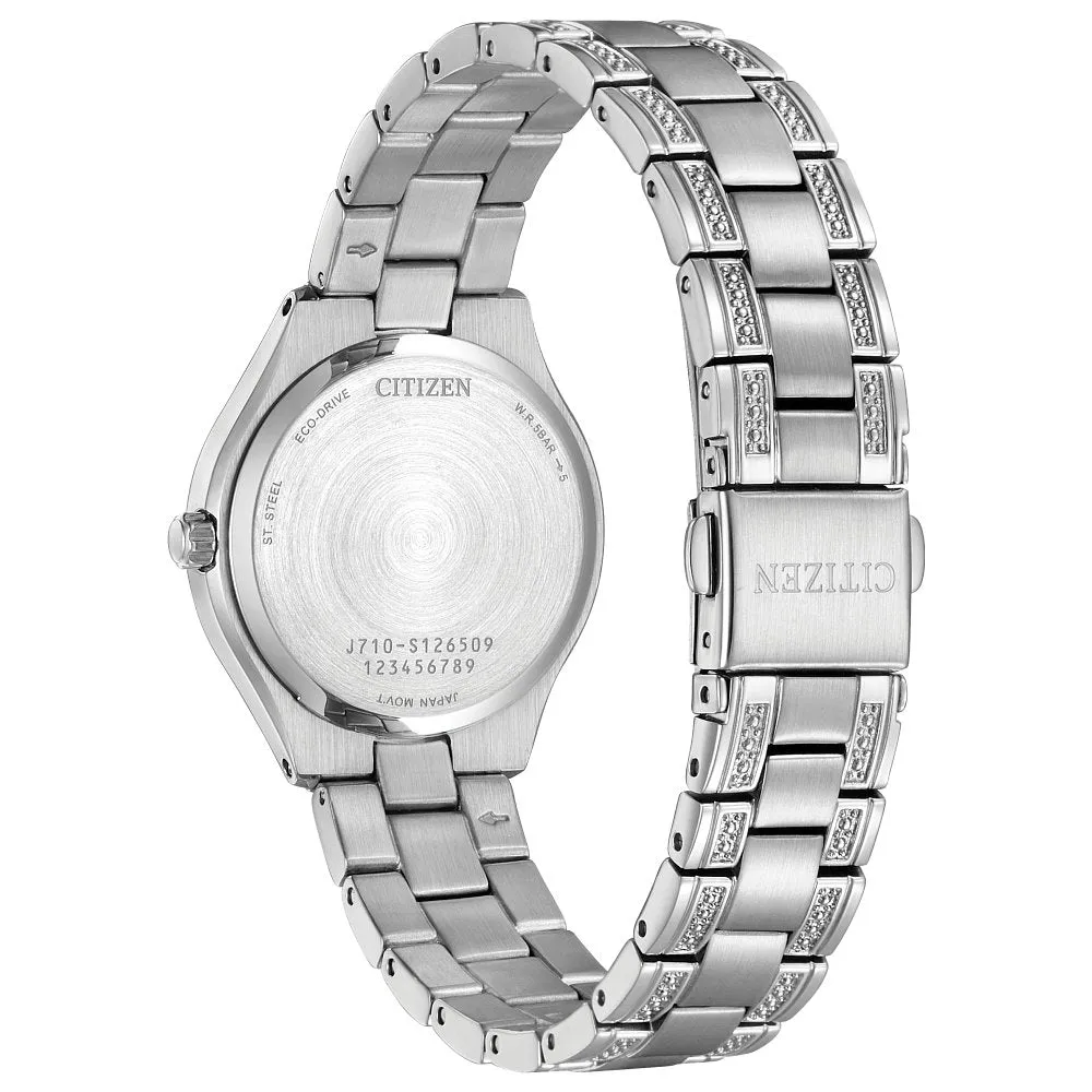 CITIZEN Eco-Drive Dress/Classic Eco Crystal Eco Ladies Stainless Steel