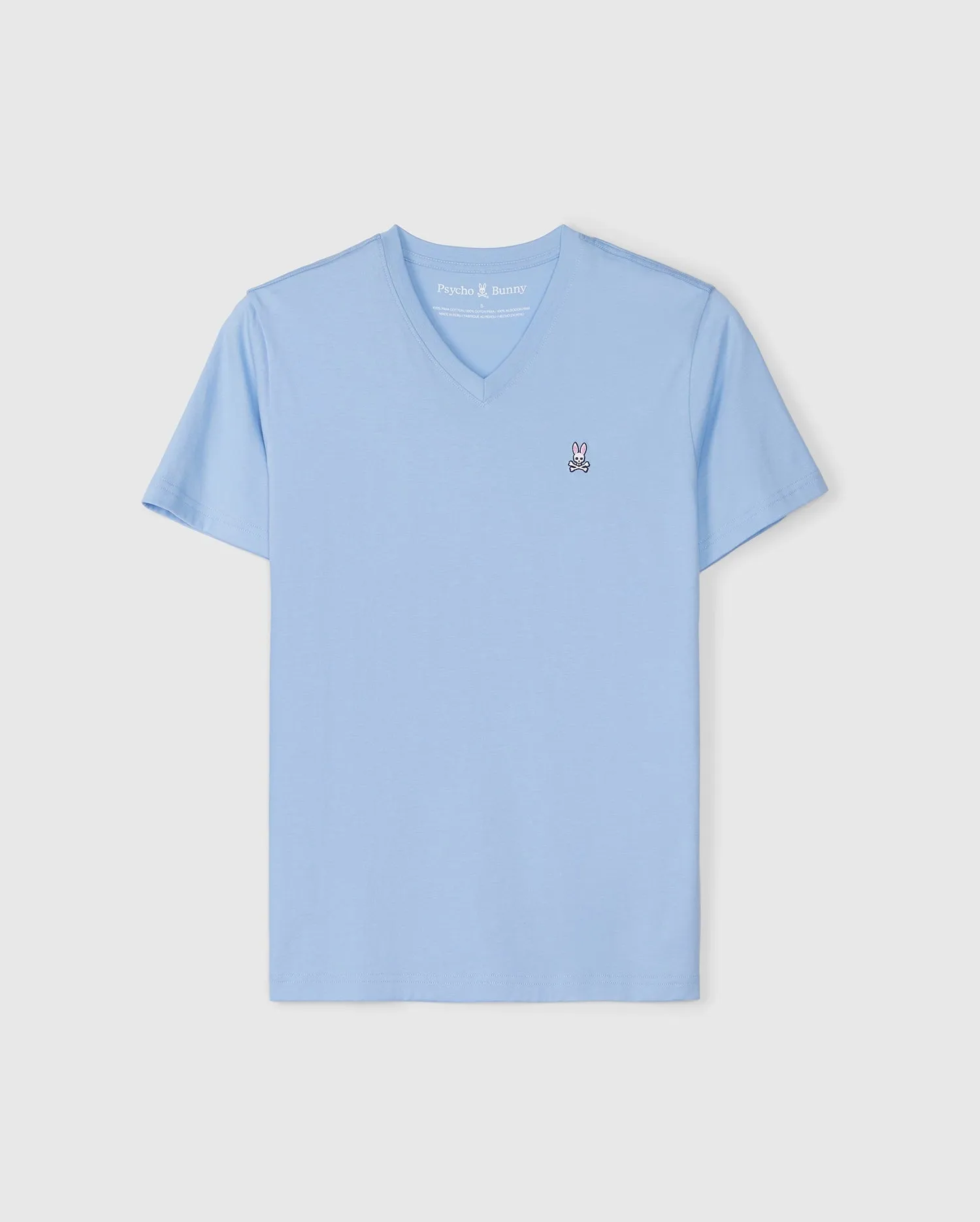 Classic V Neck Tee Serenity Blue