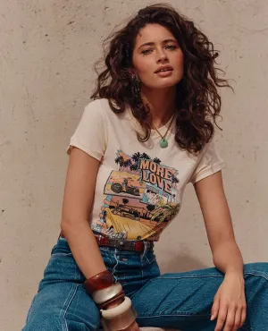 Coastline Cruisin' Shrunken Tee Vintage Cream