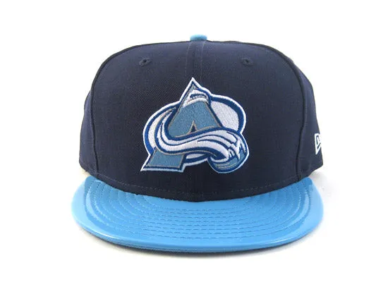Colorado Avalanche New Era 5950 Fitted Hats (AIR JORDAN VII FRENCH BLUE)