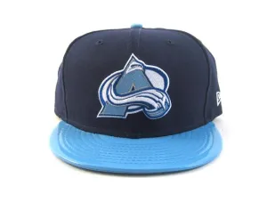 Colorado Avalanche New Era 5950 Fitted Hats (AIR JORDAN VII FRENCH BLUE)