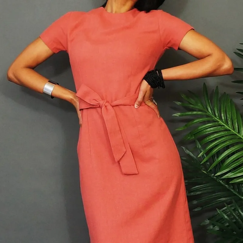 Coral Fabric Belt | ALPHONSINA