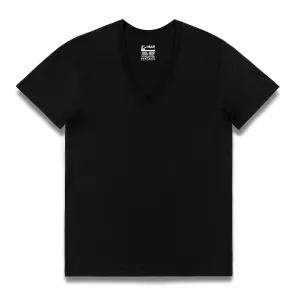 Core Deep V-Neck T-Shirt Black