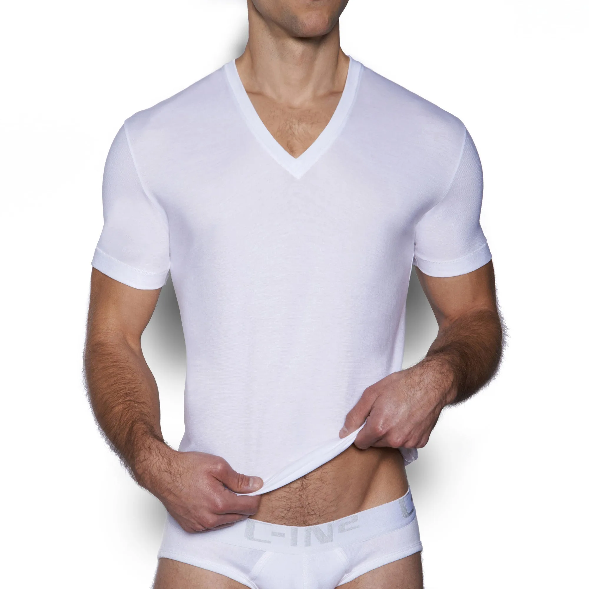 Core V-Neck T-Shirt White