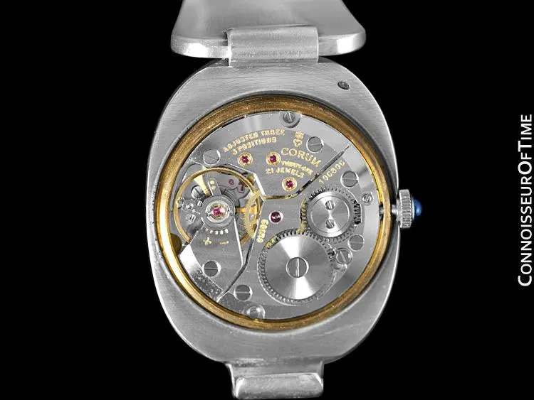 Corum "Love Bond" Ladies Vintage Bangle Bracelet Watch - Sterling Silver