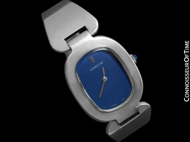 Corum "Love Bond" Ladies Vintage Bangle Bracelet Watch - Sterling Silver