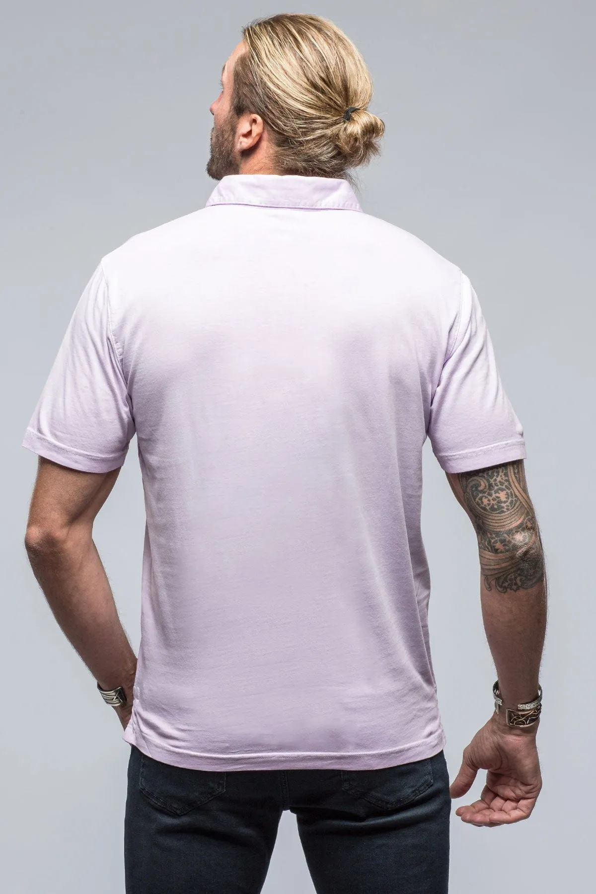 Cruz Cotton Polo in Lilac