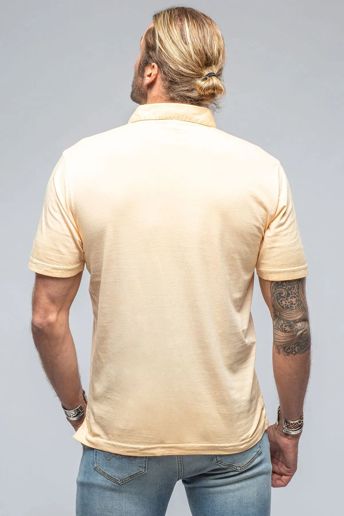 Cruz Cotton Polo in Melon