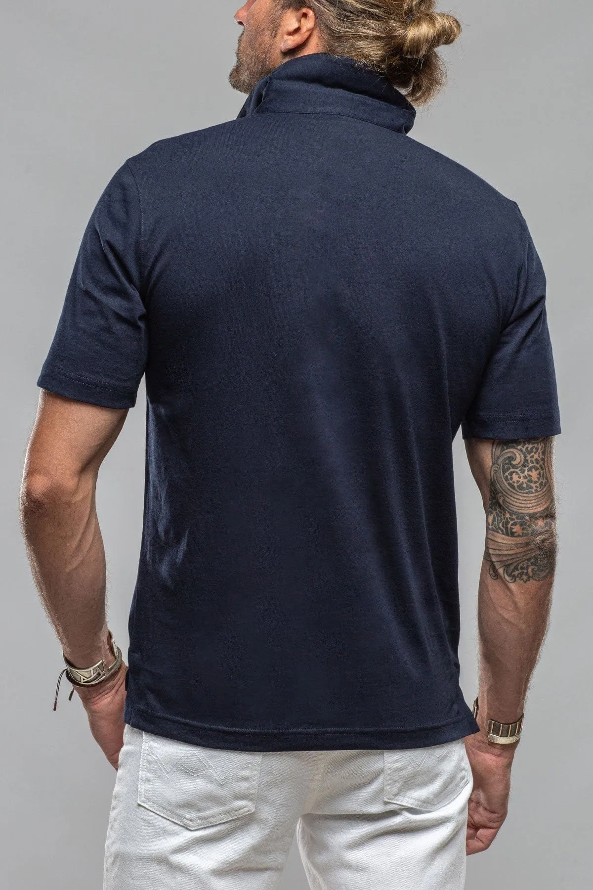 Cruz Cotton Polo in True Navy