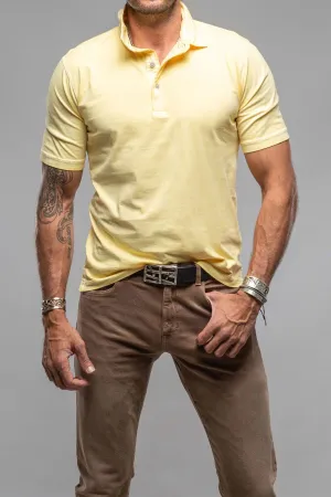 Cruz Cotton Polo in Yellow