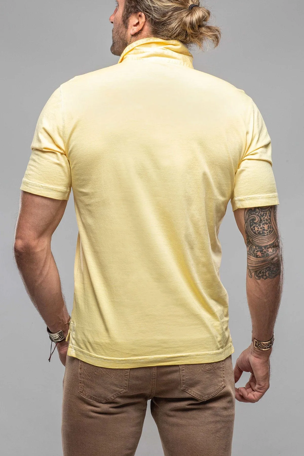Cruz Cotton Polo in Yellow