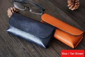 Custom Handmade Vegetable Tanned Italian Leather Sunglass Case Pouch Pocket D056