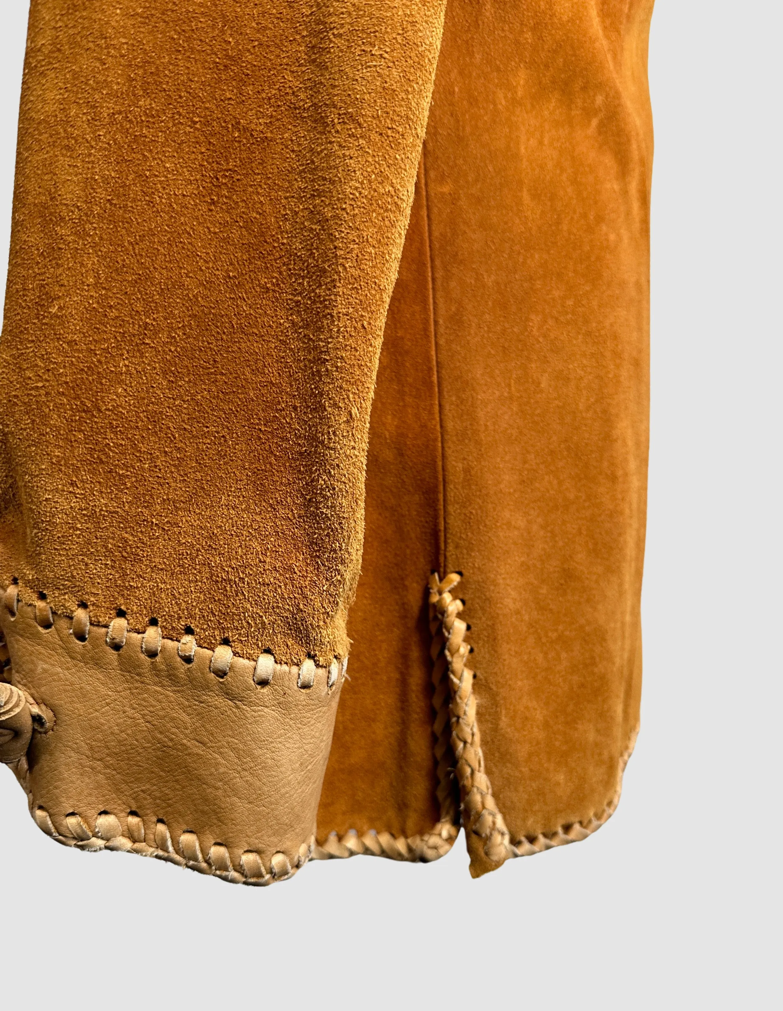EARTHWAYS 70s Leather & Suede Hippie Jacket  • 40 Medium