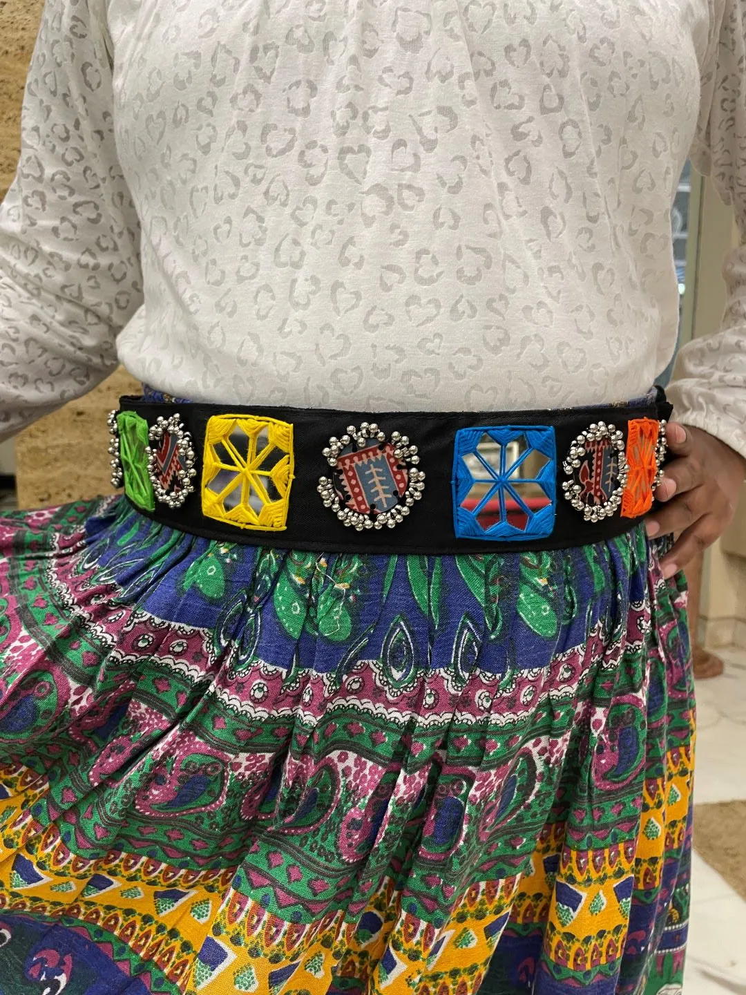 Fabric Waist-Belt Embroidery Mirror Work Banjara Kamar-Bandh