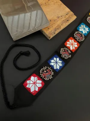 Fabric Waist-Belt Embroidery Mirror Work Banjara Kamar-Bandh