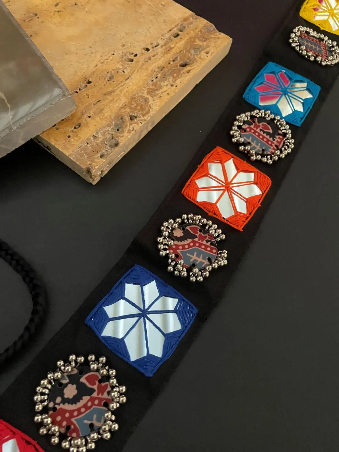 Fabric Waist-Belt Embroidery Mirror Work Banjara Kamar-Bandh