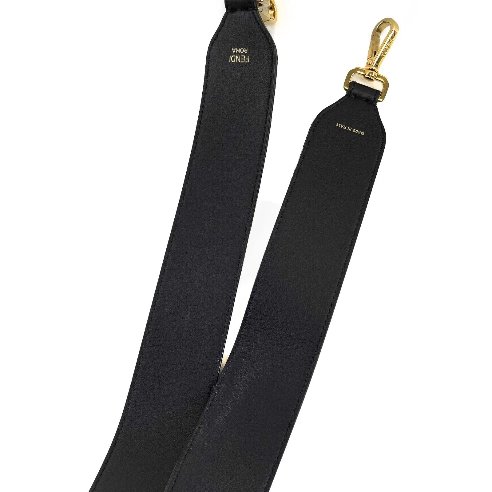 Fendi Strap You FF Print Velvet Shoulder Crossbody Strap