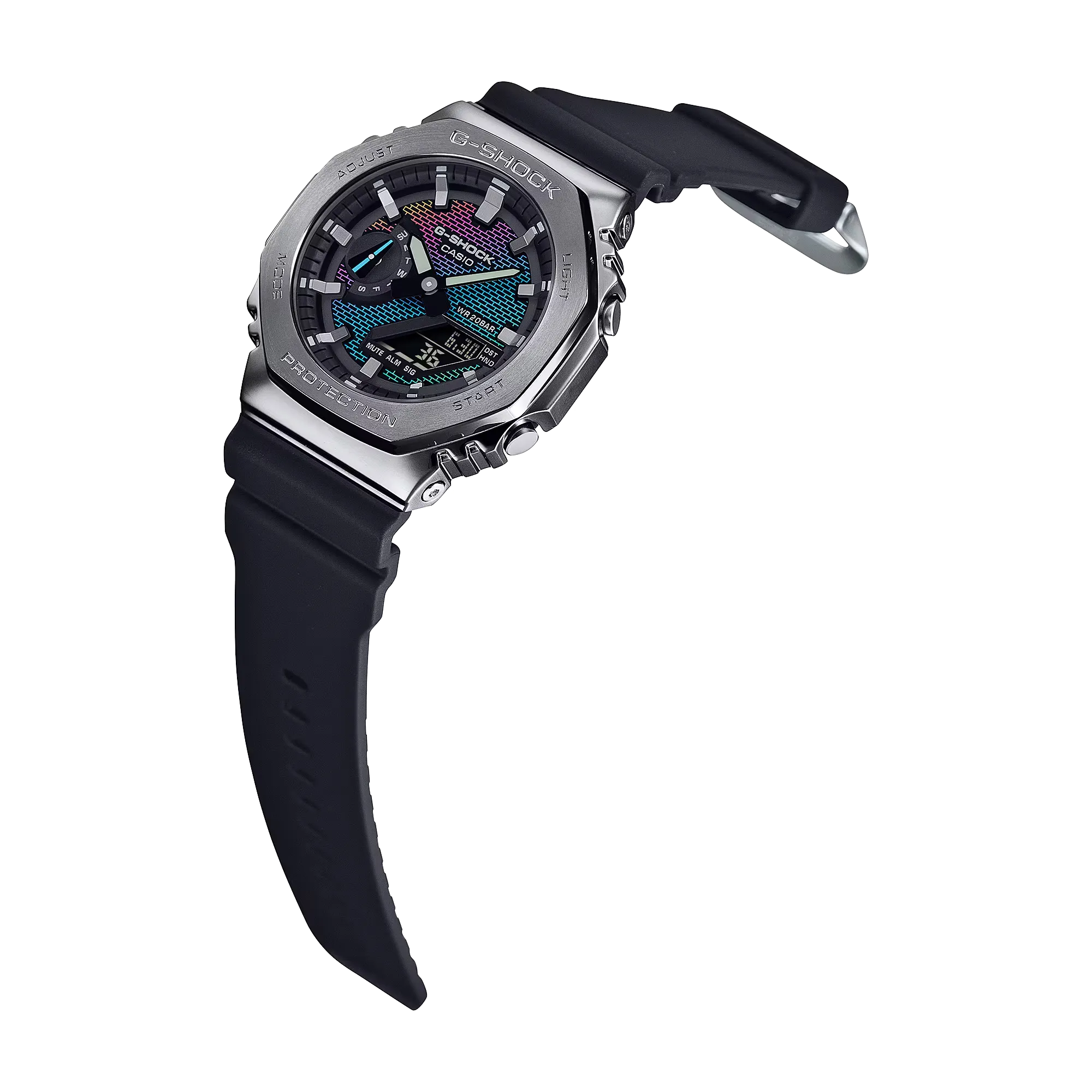G-Shock Analog-Digital Brick Rainbow Dial Men's Watch GM2100BRW-1A