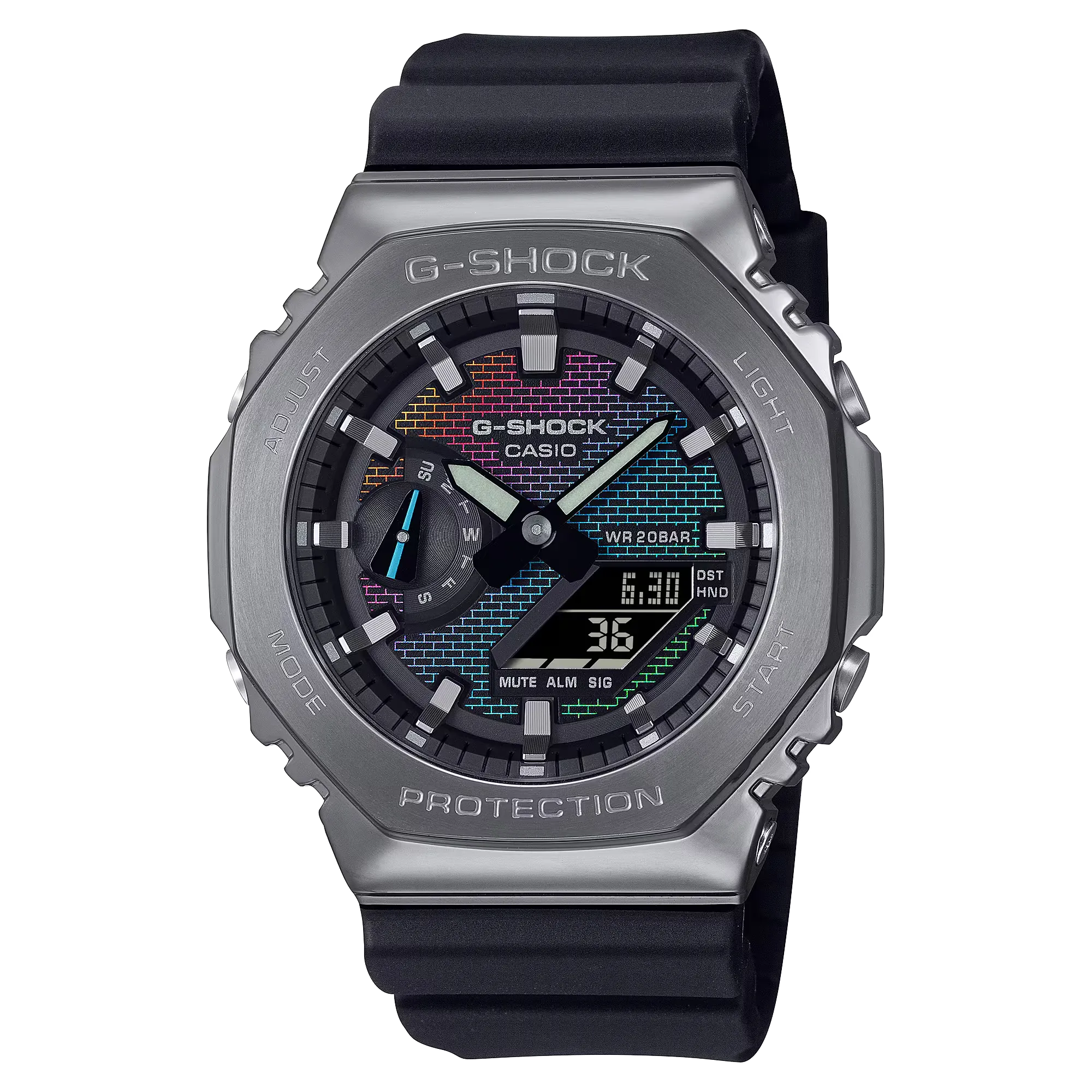 G-Shock Analog-Digital Brick Rainbow Dial Men's Watch GM2100BRW-1A