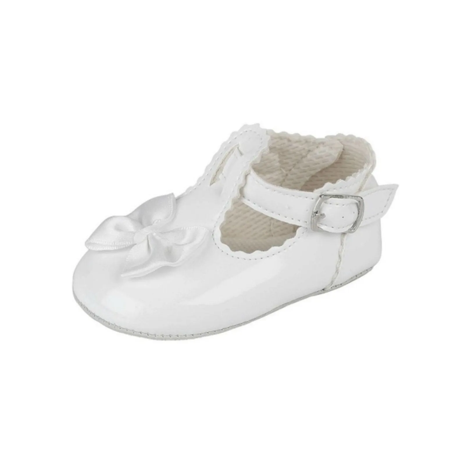 Girls T-Bar Bow & Buckle Shoes