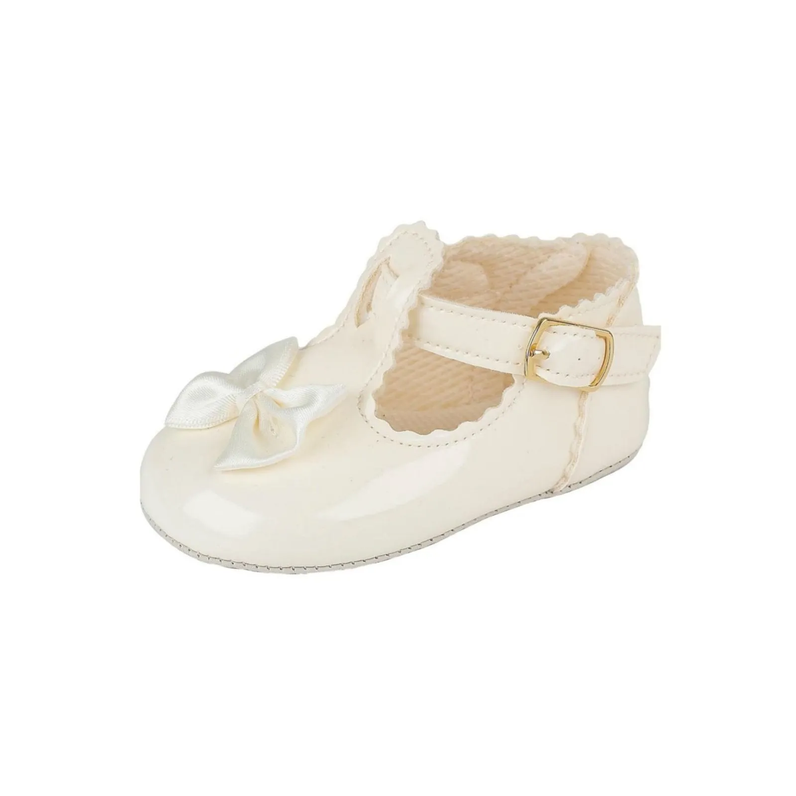 Girls T-Bar Bow & Buckle Shoes