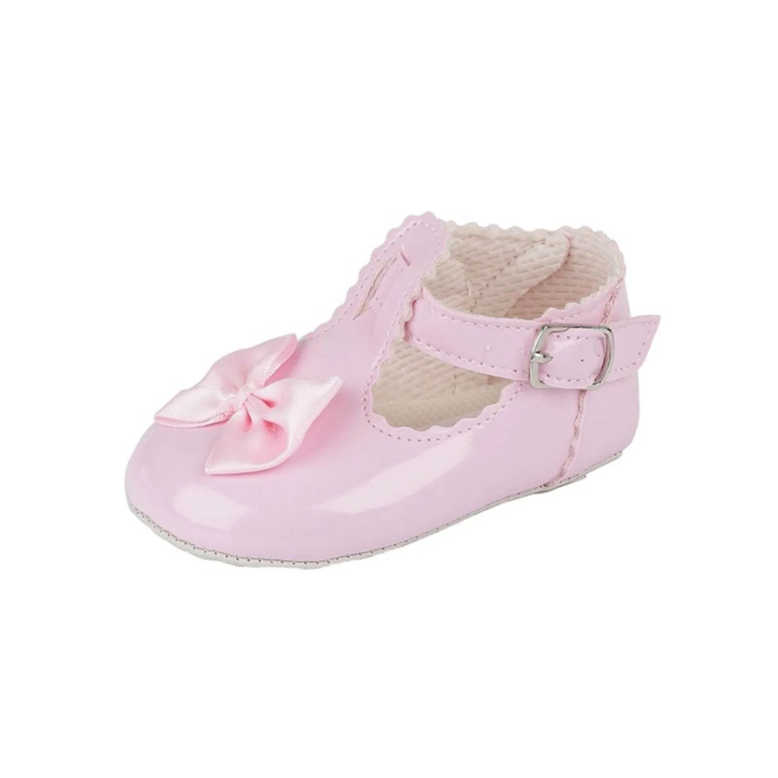 Girls T-Bar Bow & Buckle Shoes