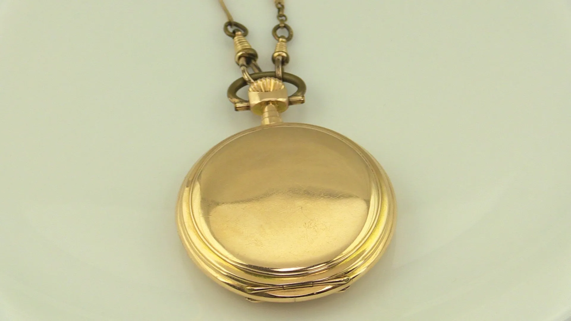 Glashütter Präzisions-Uhren-Fabrik A.G 14K Gold Pocket Watch, this is Pre-Owned Item #277768A