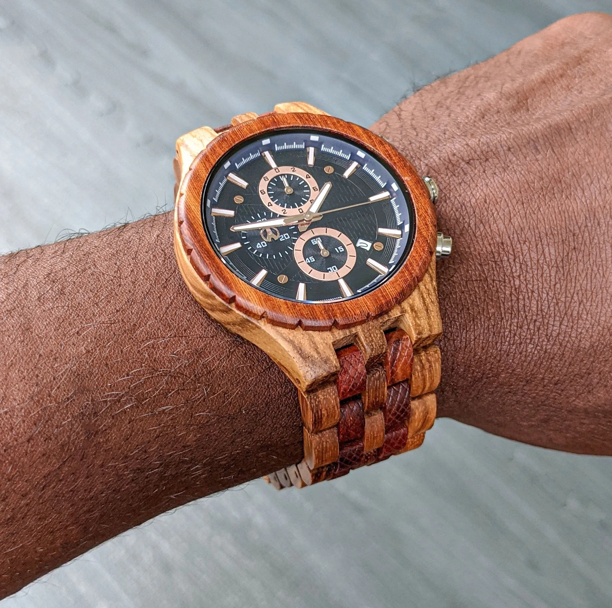 Groomsmen Set of 5 Wooden Watch Zebra | Gracil