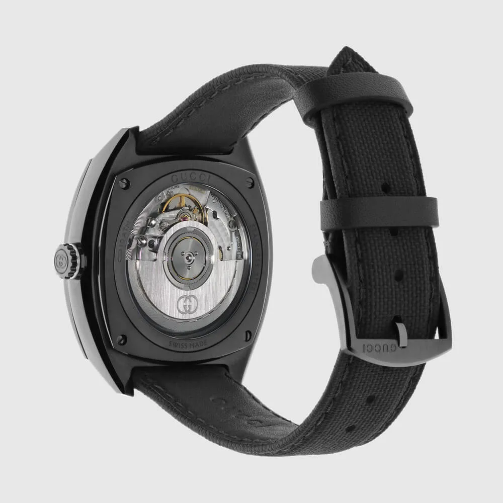 Gucci Interlocking 41mm Black PVD Men's Watch YA142330