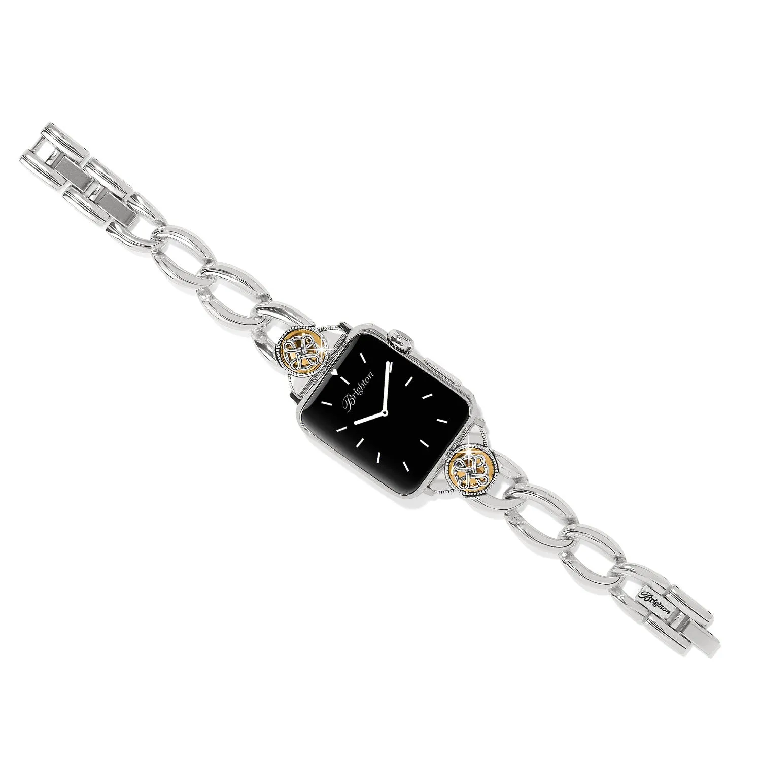 Interlok Noir Two Tone Watch Band - W30622