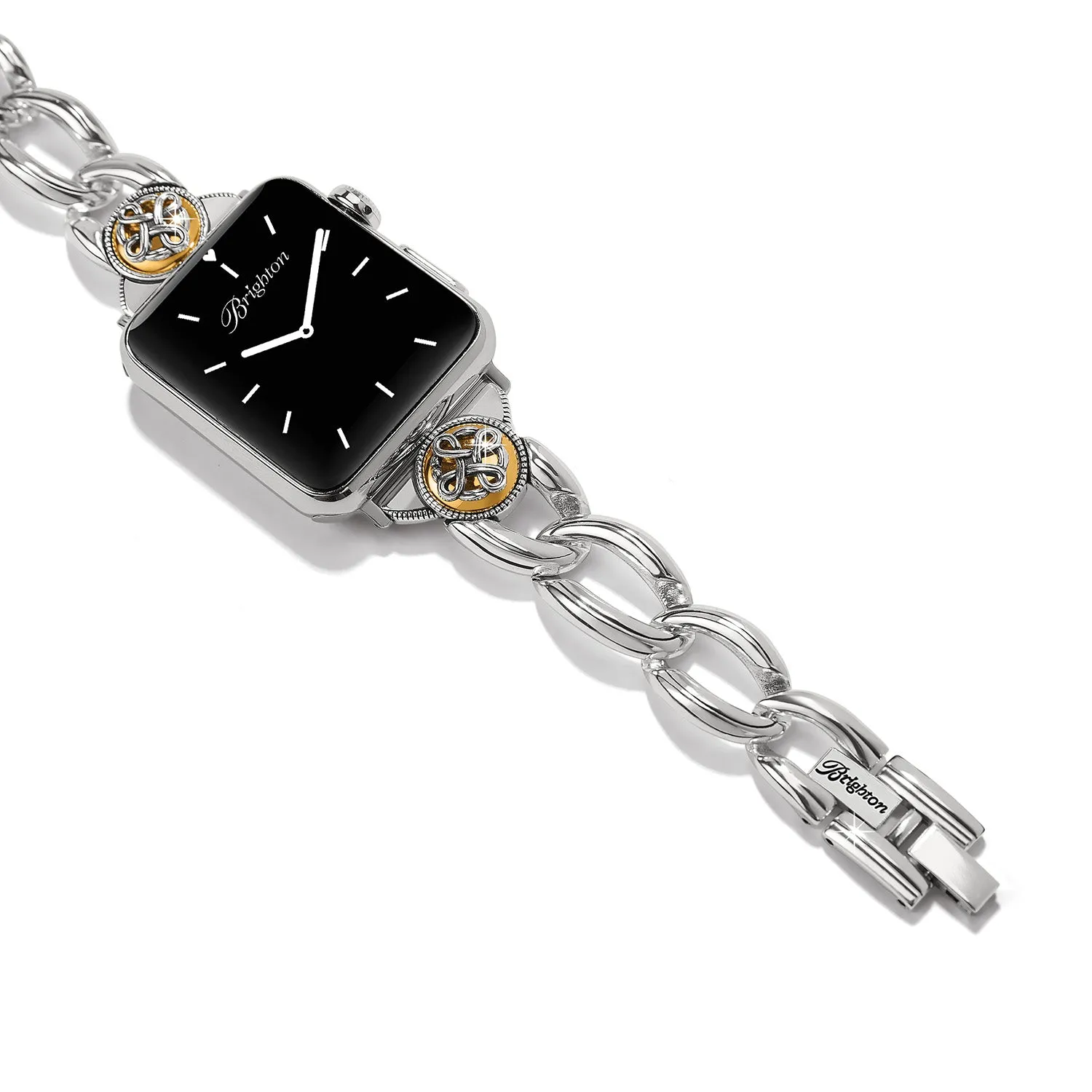 Interlok Noir Two Tone Watch Band - W30622