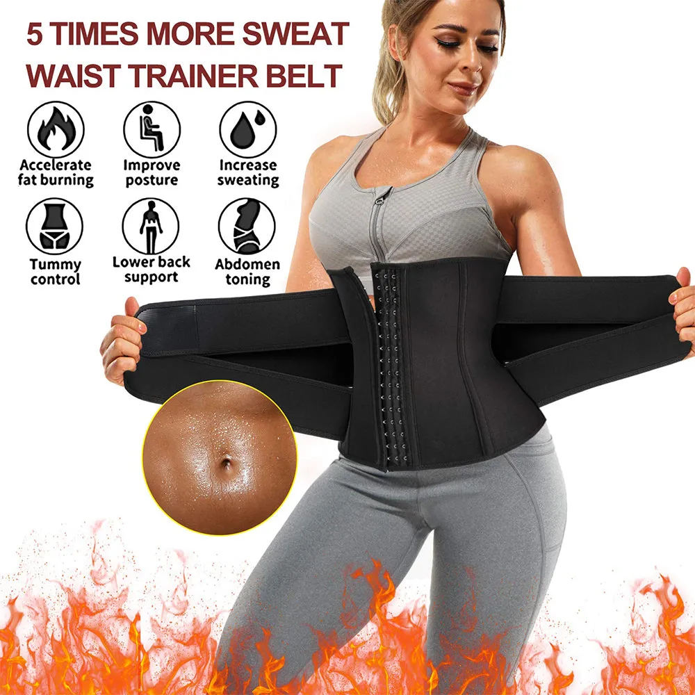 Junlan Women Workout Trimmer with Three Belts Control