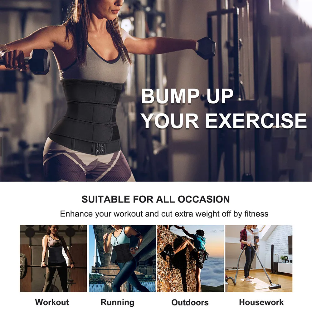 Junlan Women Workout Trimmer with Three Belts Control