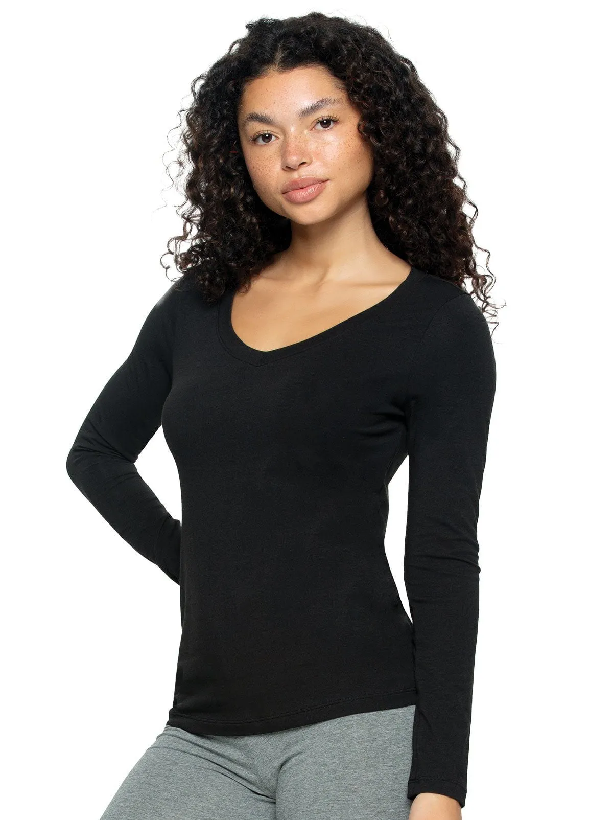 Key Item V-Neck Long Sleeve