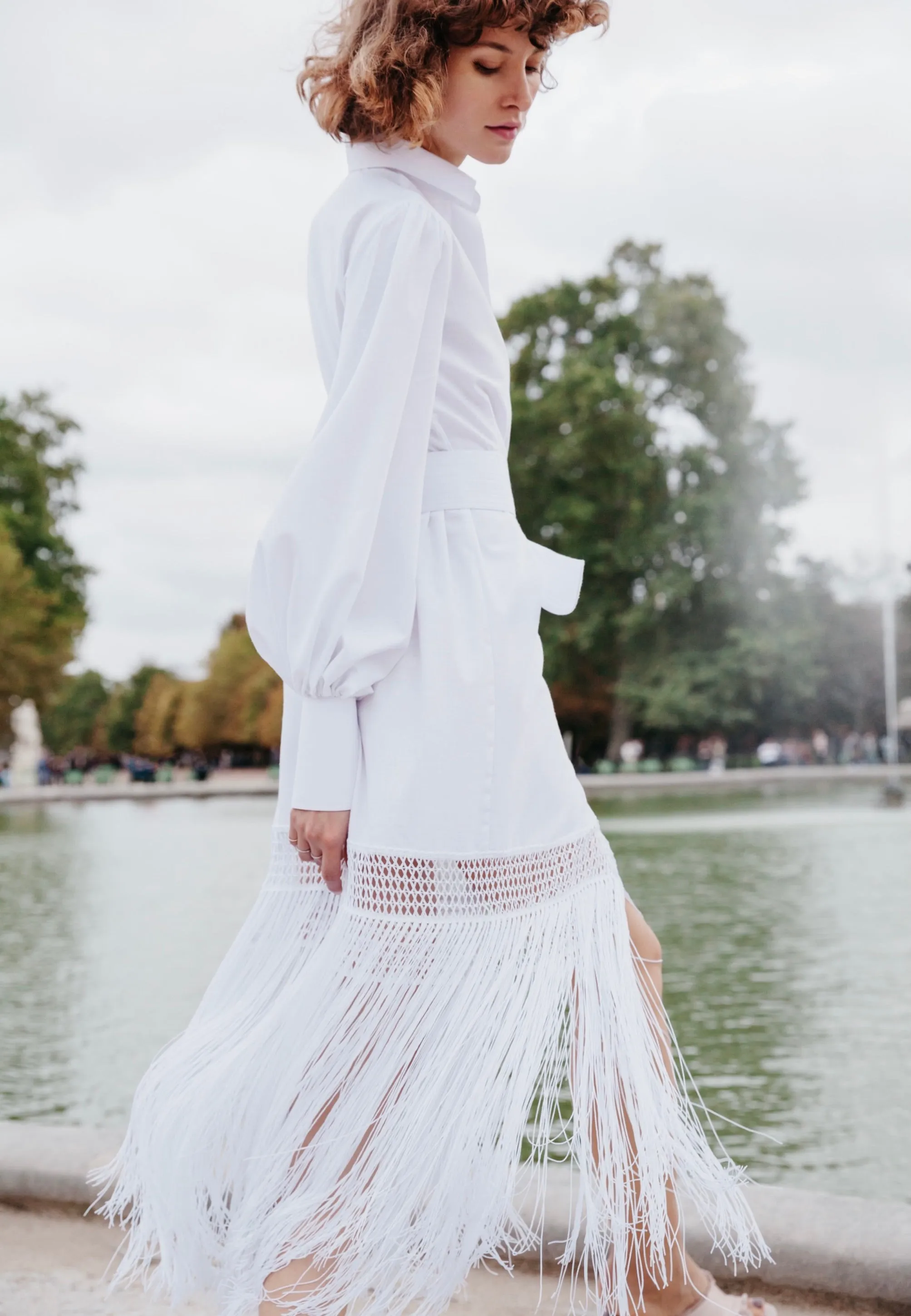 LA VICTORIA DRESS IN OFF WHITE