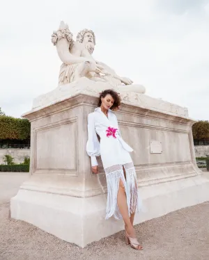 LA VICTORIA DRESS IN OFF WHITE