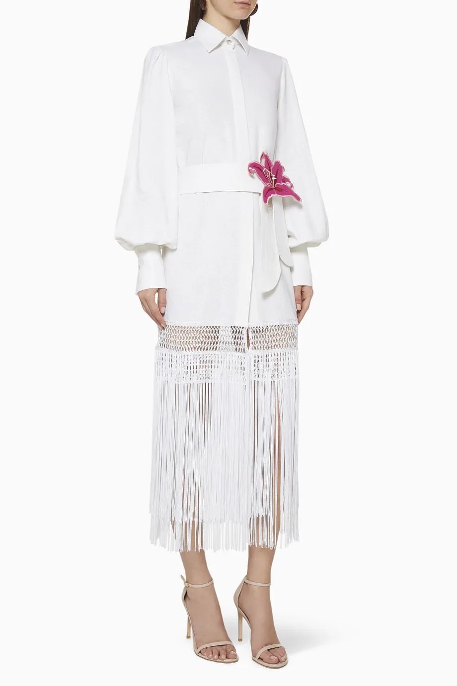 LA VICTORIA DRESS IN OFF WHITE
