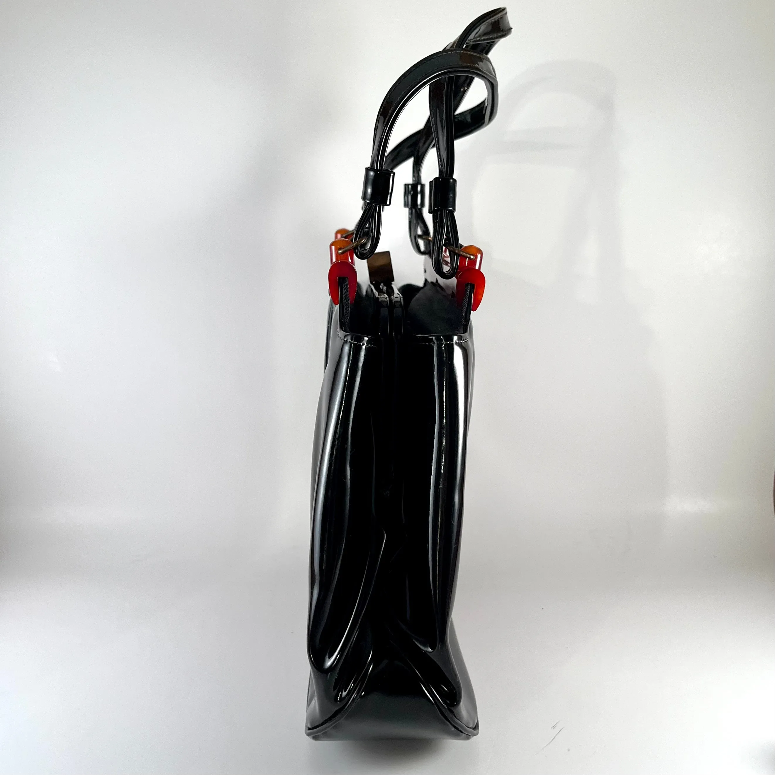 Late 50s/ Early 60s Garay Patent & Lucite Handbag