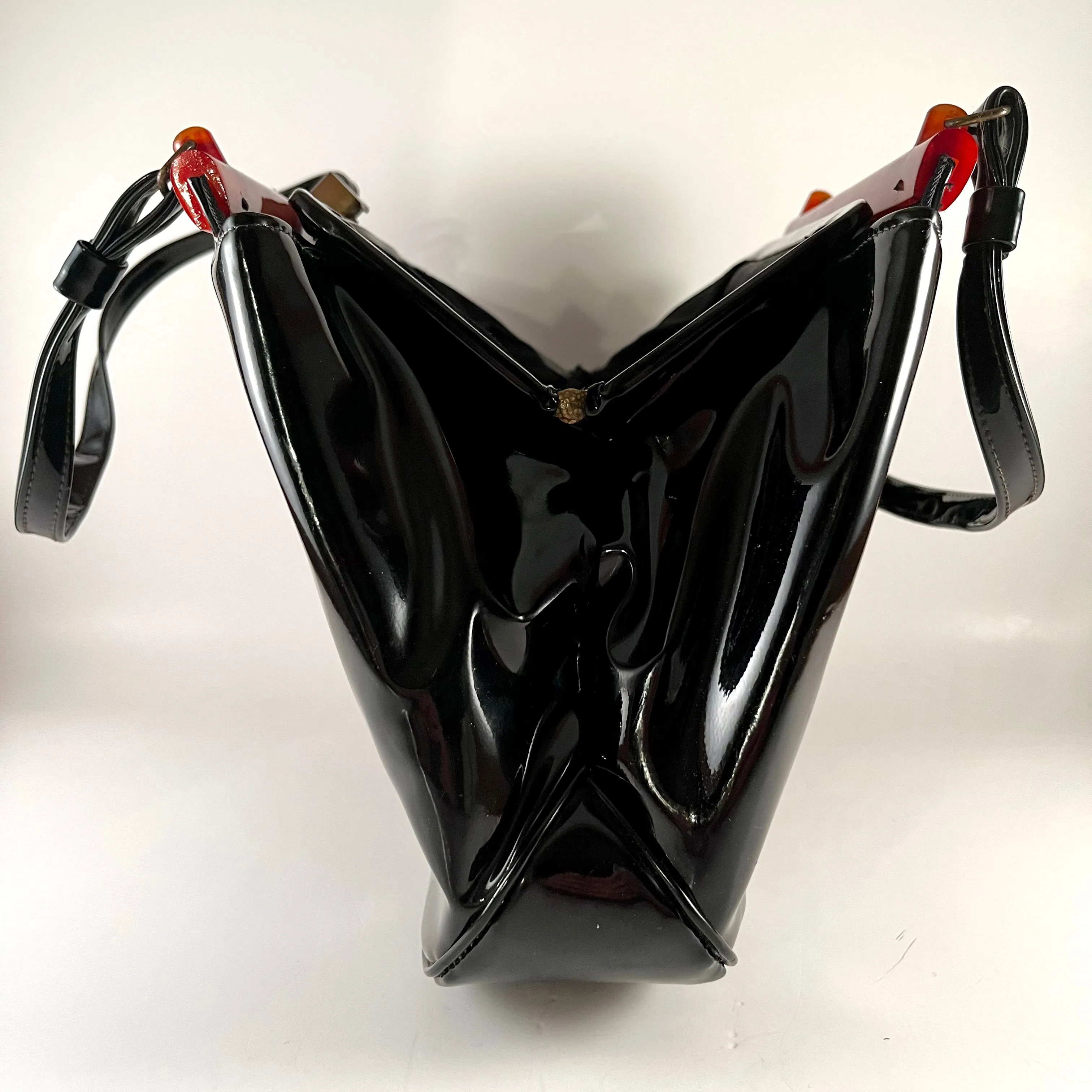 Late 50s/ Early 60s Garay Patent & Lucite Handbag