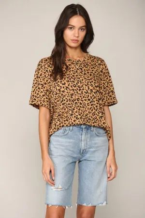 Leopard Print Crewneck Tee