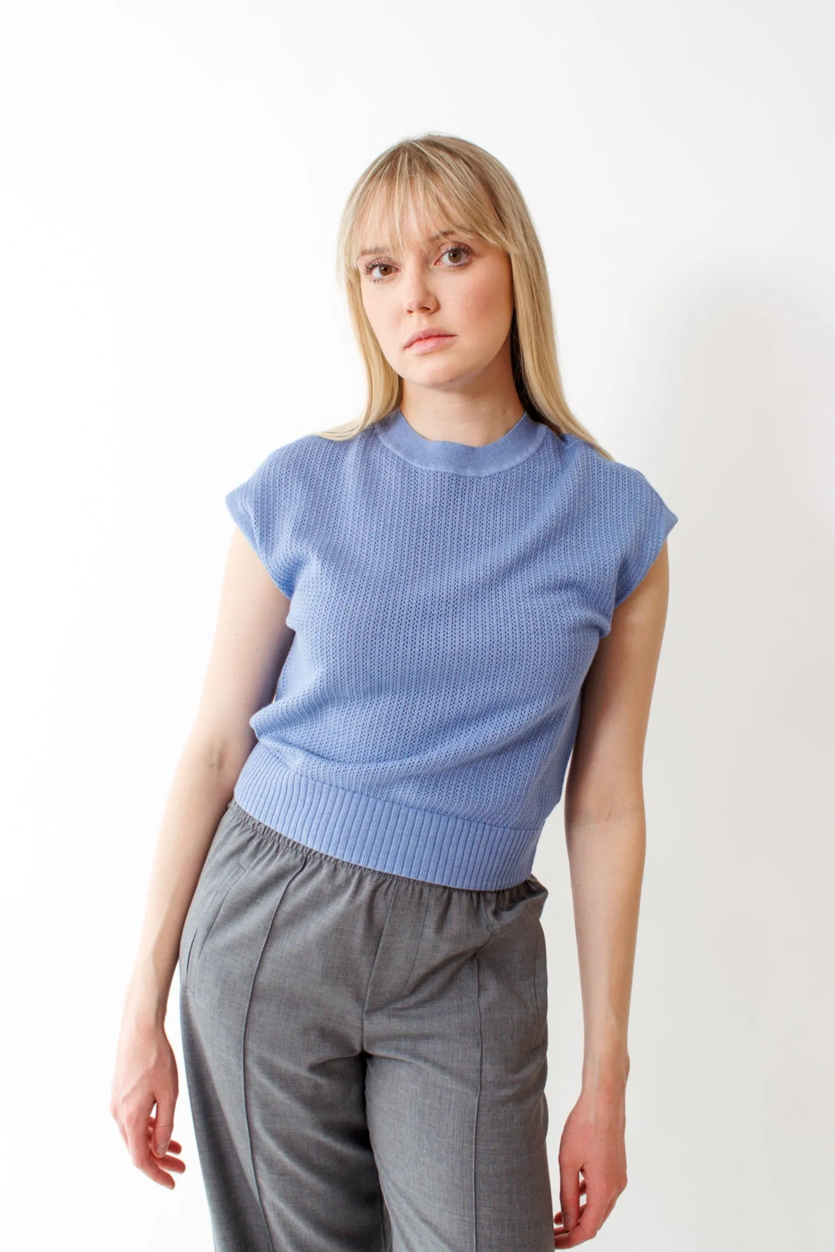 Lilla P Short Sleeve Crewneck Sweater