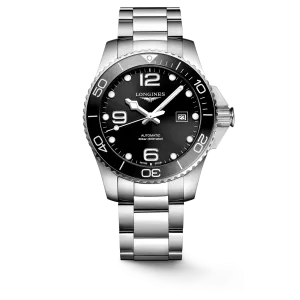 Longines HydroConquest 43mm Black Dial Stainless Steel Men's Watch L37824566